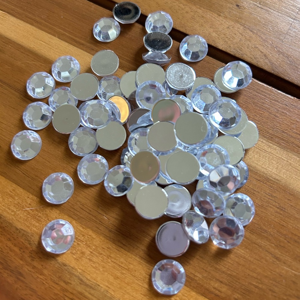 Crystal/Silver Flat Back Rhinestones (500pcs)